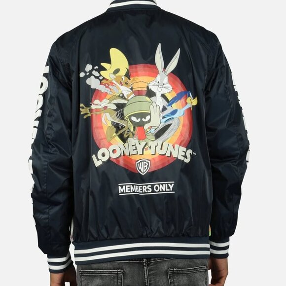 Members Only Looney Tunes Varsity Jacket/ Size Extra Small - Picture 2 of 8